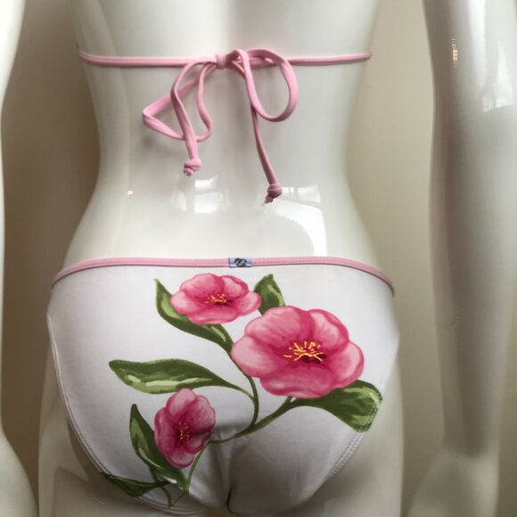 Billabong surf white pink floral print flower bikini - Picture 9 of 9